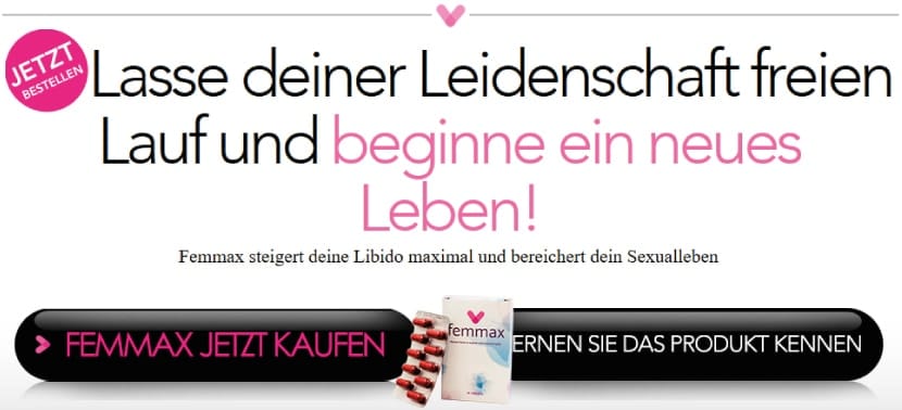 Femmax - unser Favorit für Frauen.
