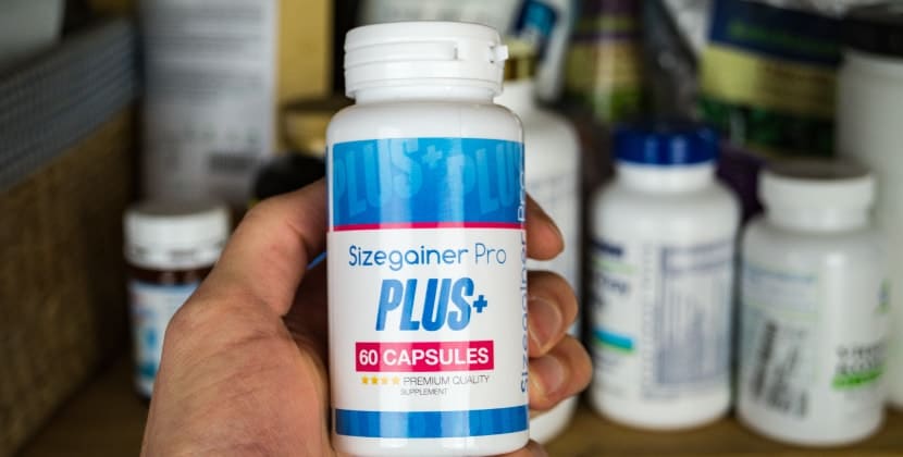 Verpackung von Sizegainer Pro Plus aus der Frontansicht