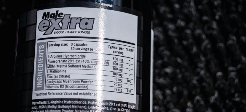 Inhaltsstoffe vom Produkt.